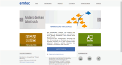 Desktop Screenshot of emtec.de