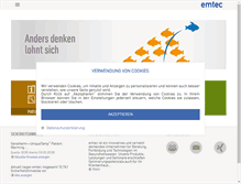 Tablet Screenshot of emtec.de